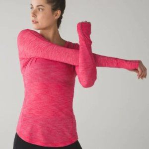 Lululemon 5 Mile running shirt 8 Heathered Boom Juice